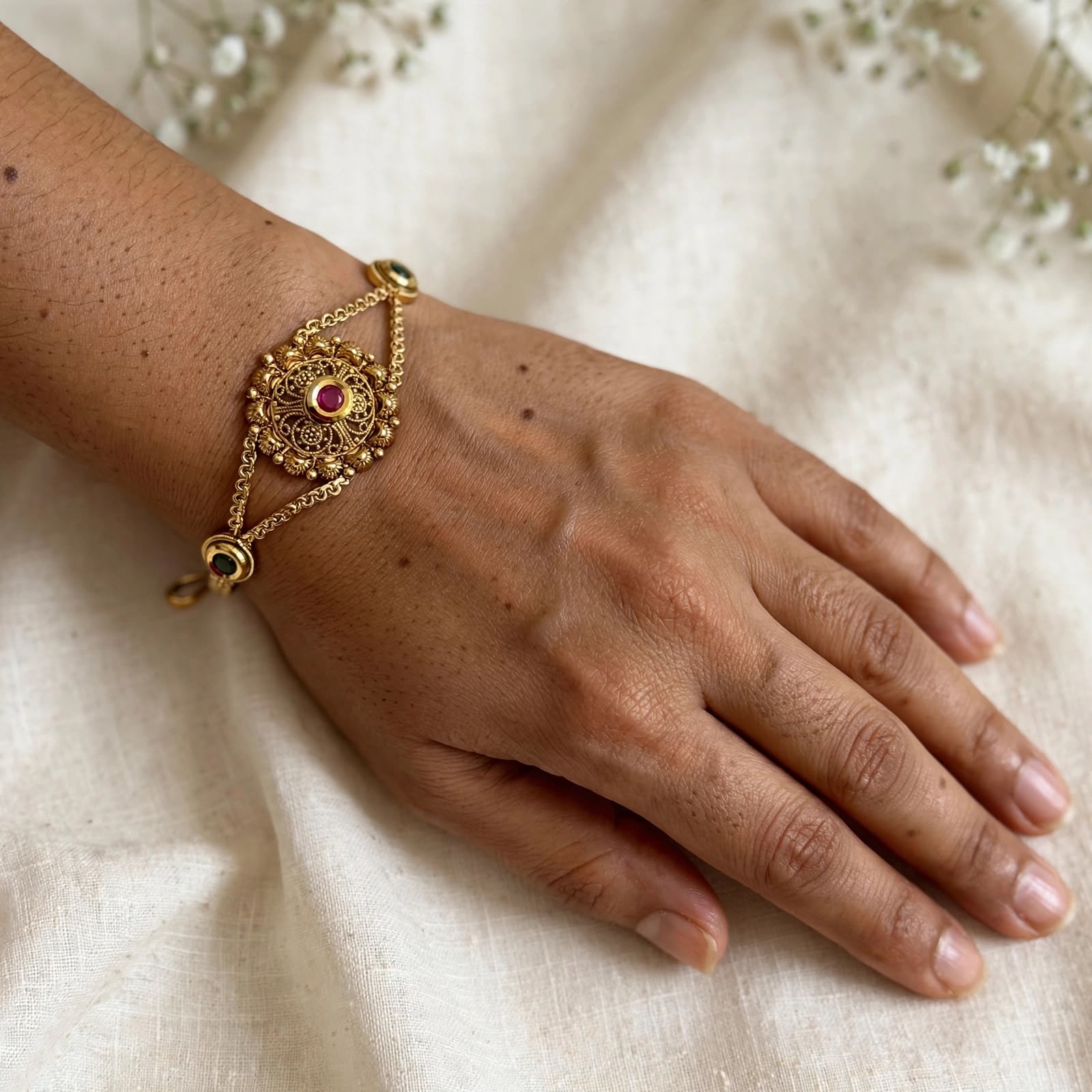 Suhana Filigree Hath Phool