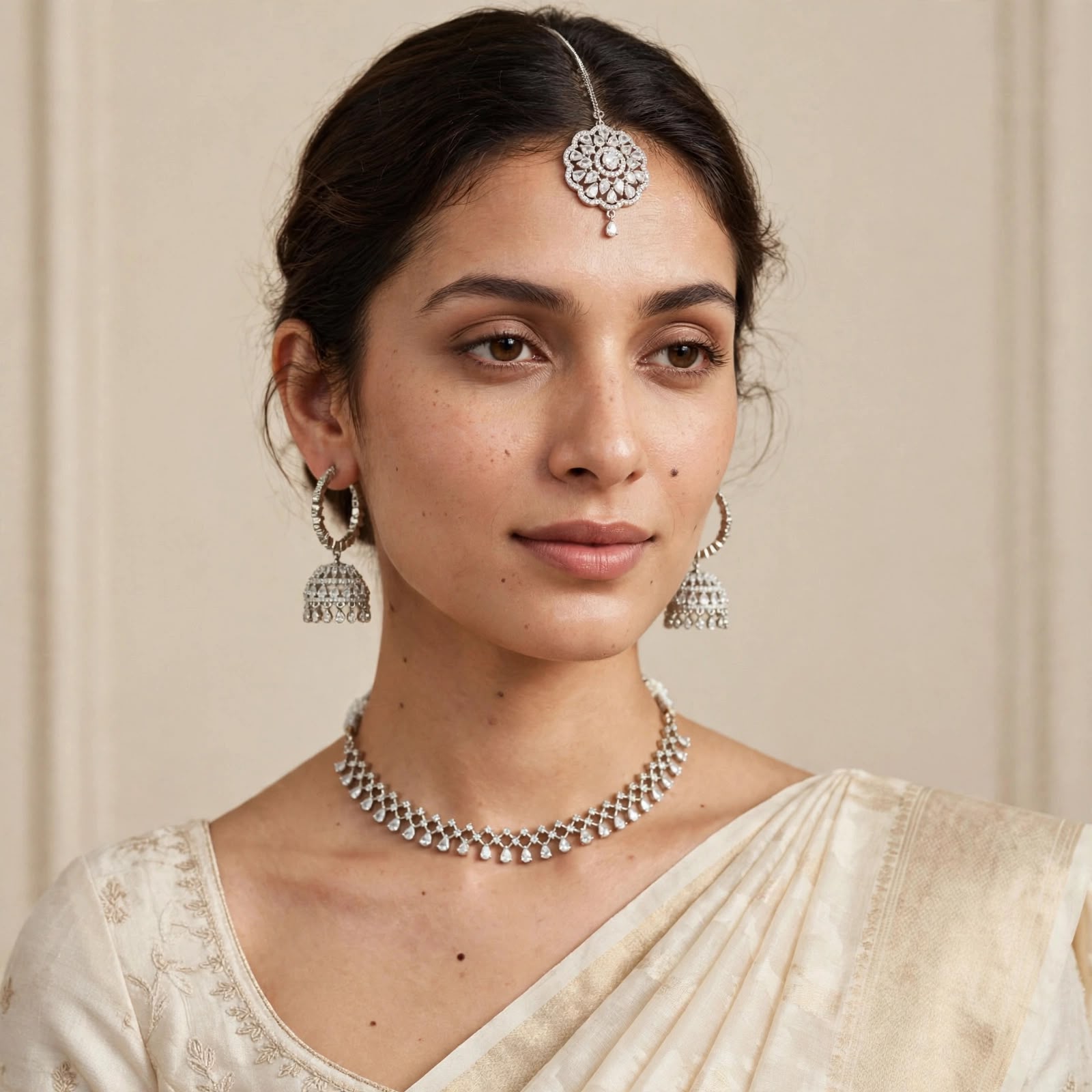 Ivory Bridal Choker Set