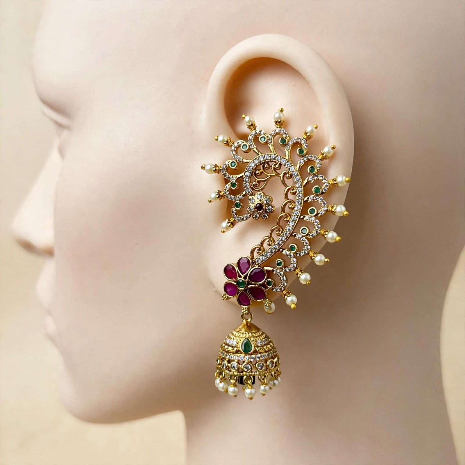 Vaidehi Peacock Ear Cuff