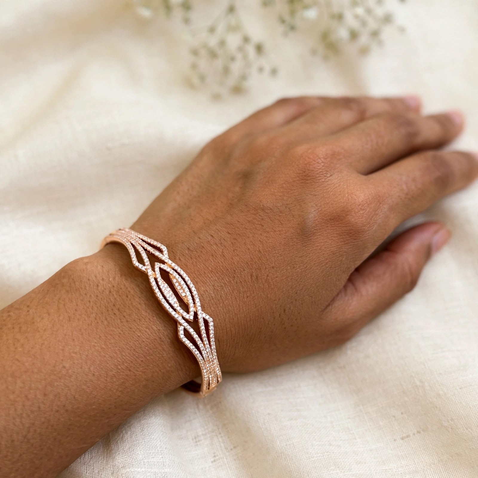 Odessa Rose Gold Cuff Bracelet