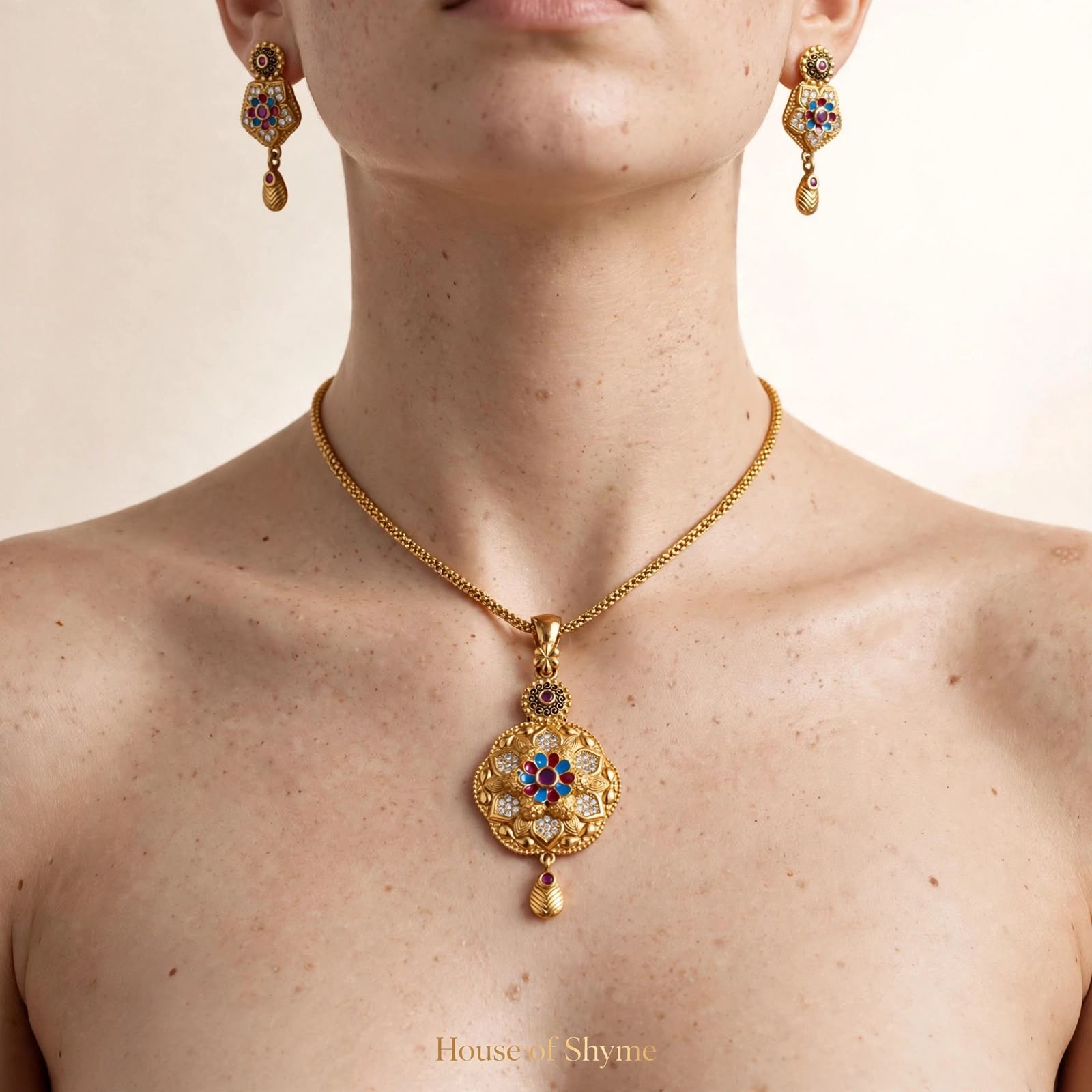 Trisha Enamel Medallion Set